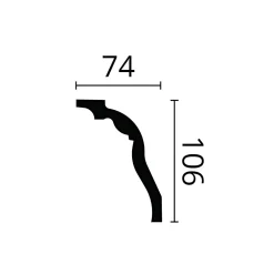 Noel & Marquet Corniche NMC Z3-box ARSTYL 1 carton 12 pièces Moulure décorative- Moulure Et Rosace De Plafond