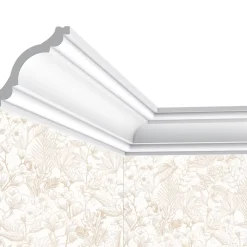 Cimaises Et Plus Corniche plafond C08 - 8x8x200cm (h x p x L) - moulure décorative polyuréthane- Moulure Et Rosace De Plafond