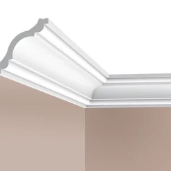 Cimaises Et Plus Corniche plafond C08 - 8x8x200cm (h x p x L) - moulure décorative polyuréthane- Moulure Et Rosace De Plafond