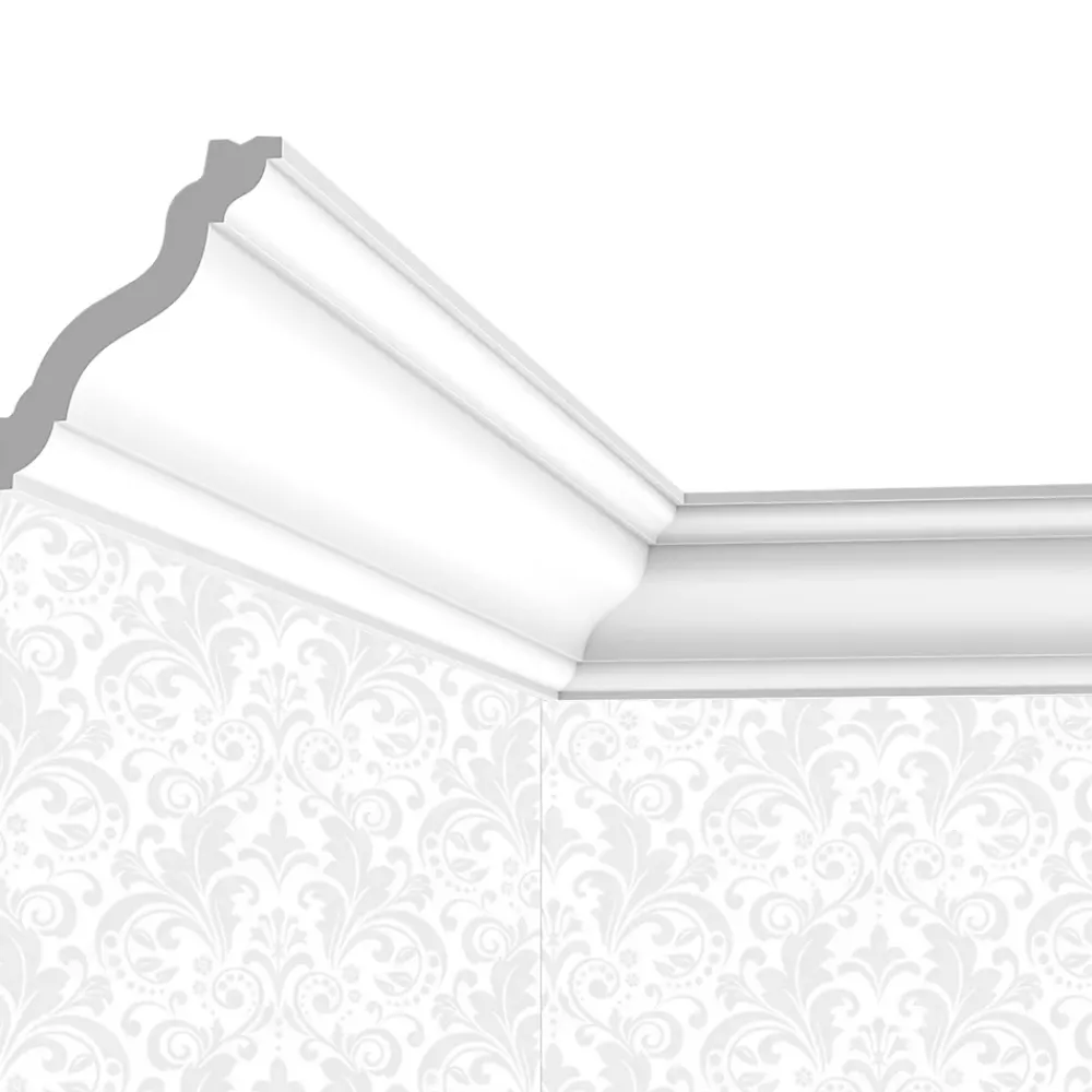 Cimaises Et Plus Moulure Et Rosace De Plafond<Corniche Plafond C19 - 7x6x200cm (h x p x L) - moulure décorative polymère