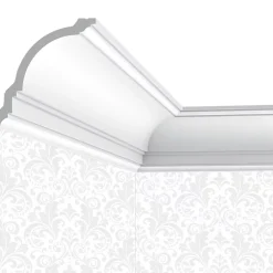 Cimaises Et Plus Moulure Et Rosace De Plafond<Corniche plafond C06 - 12x12x200cm (h x p x L) - moulure décorative polyuréthane