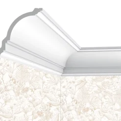 Cimaises Et Plus Moulure Et Rosace De Plafond<Corniche plafond C06 - 12x12x200cm (h x p x L) - moulure décorative polyuréthane