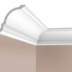 Cimaises Et Plus Moulure Et Rosace De Plafond<Corniche plafond C06 - 12x12x200cm (h x p x L) - moulure décorative polyuréthane