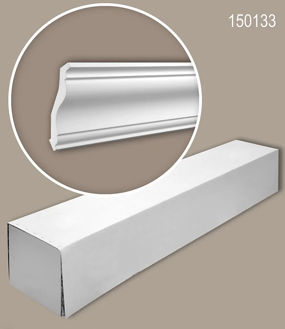 Profhome Corniche 150133 1 carton 6 pièces Moulure décorative- Moulure Et Rosace De Plafond