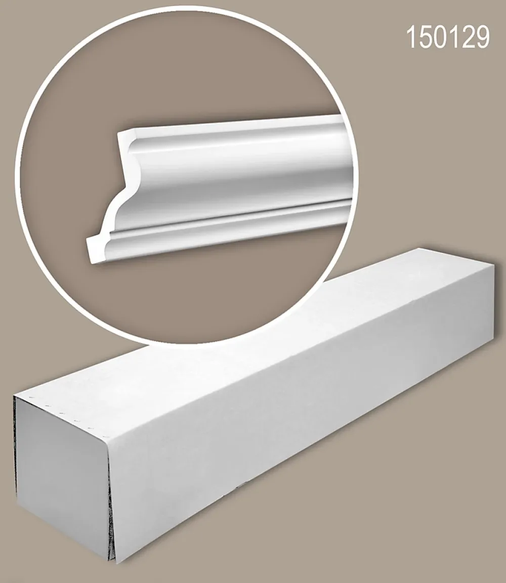 Profhome Corniche 150129 1 carton 12 pièces Moulure décorative- Moulure Et Rosace De Plafond