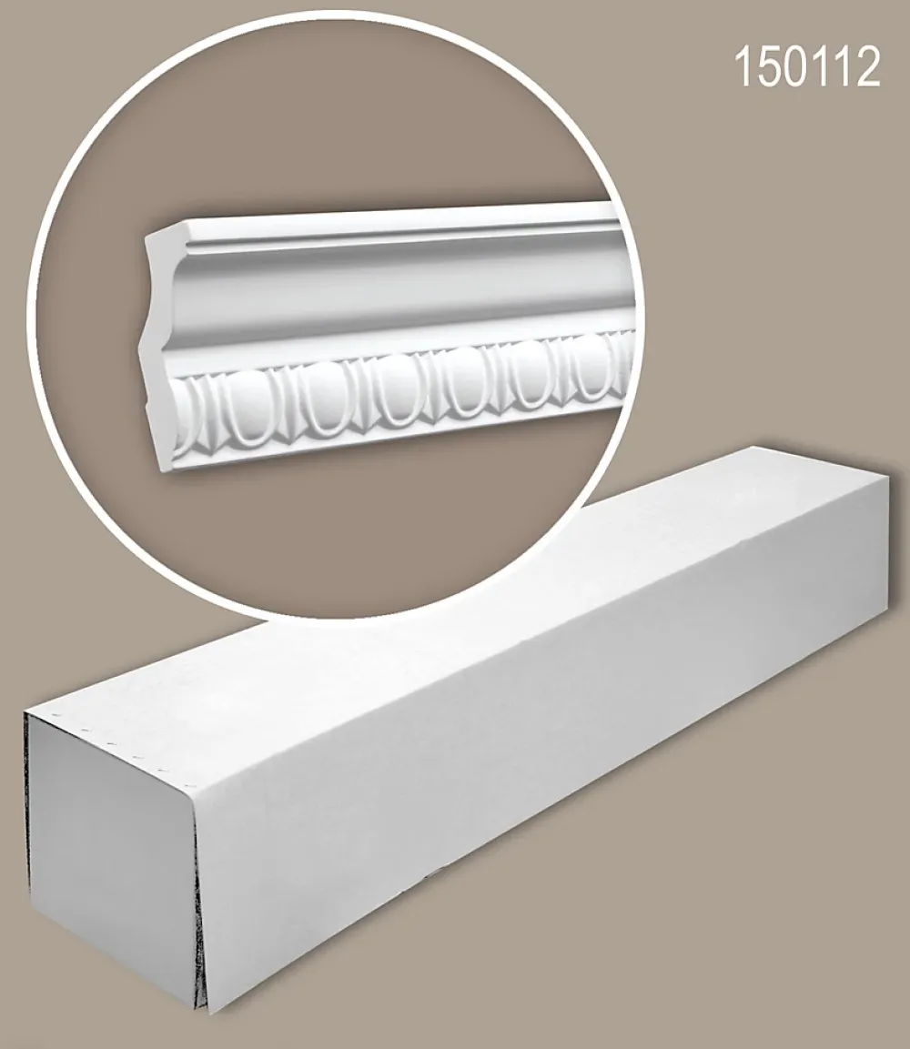 Profhome Corniche 150112 1 carton 16 pièces Moulure décorative- Moulure Et Rosace De Plafond