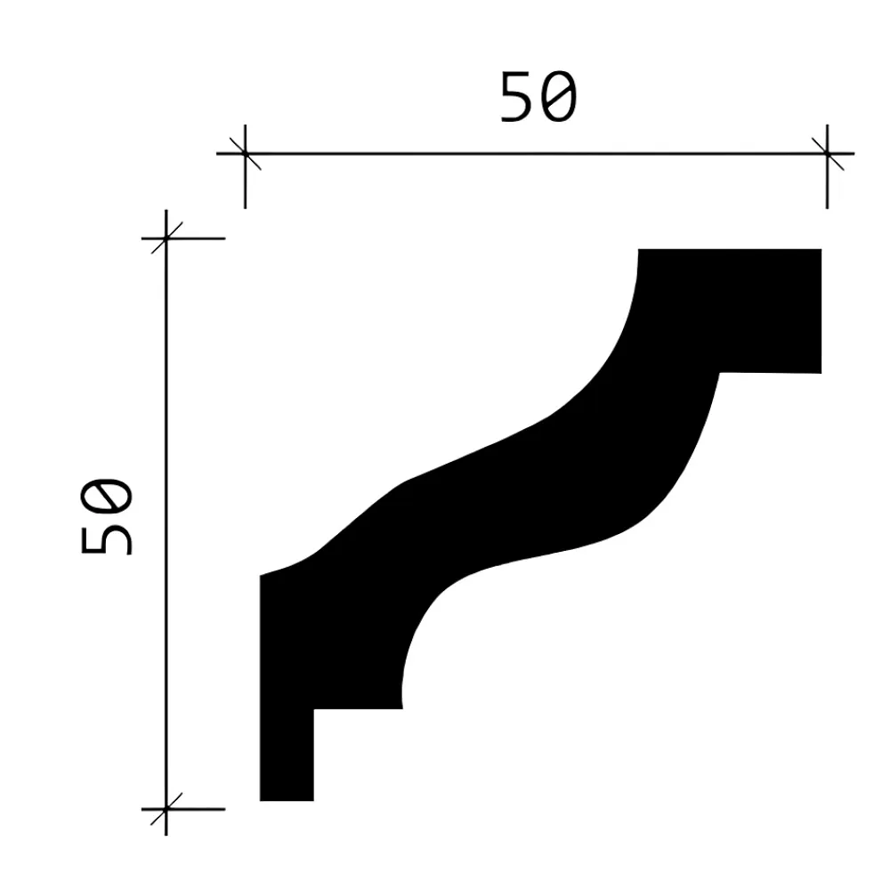 Profhome Moulure Et Rosace De Plafond<Corniche 150103 Moulure décorative