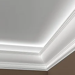 Profhome Corniche 150209 Moulure décorative Éclairage indirect- Moulure Et Rosace De Plafond