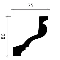 Profhome Moulure Et Rosace De Plafond<Corniche 150129F Moulure décorative flexible