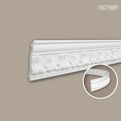 Profhome Moulure Et Rosace De Plafond<Corniche 150198F Moulure décorative flexible