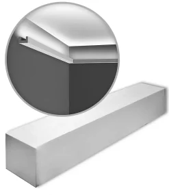 Orac Decor Corniches CX190-box AXXENT U-PROFILE 1 carton 2 pièces Moulures décoratives- Moulure Et Rosace De Plafond
