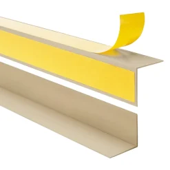 Quest Corniere d'angle interieur PVC 50x20mm Autocollante, 200 cm, beige- Plinthe Pour Sol En Vinyle Et Pvc