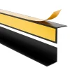 Quest Corniere d'angle interieur PVC 50x20mm Autocollante, 150 cm, noir- Plinthe Pour Sol En Vinyle Et Pvc