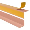 Quest Corniere d'angle interieur PVC 20x20mm Autocollante, 200 cm, marron clair- Plinthe Pour Sol En Vinyle Et Pvc