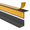 Quest Plinthe Pour Sol En Vinyle Et Pvc<Corniere d'angle interieur PVC 20x10mm Autocollante, 200 cm, gris foncé