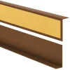 Quest Corniere d'angle interieur PVC 50x20mm Autocollante, 100 cm, marron- Plinthe Pour Sol En Vinyle Et Pvc