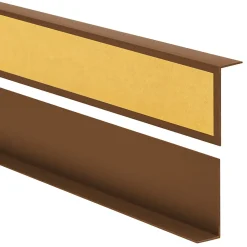 Quest Corniere d'angle interieur PVC 50x20mm Autocollante, 100 cm, marron- Plinthe Pour Sol En Vinyle Et Pvc