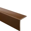 Quest Corniere PVC 40x40mm - Profil d angle souple de protection, 150 cm, marron- Plinthe Pour Sol En Vinyle Et Pvc