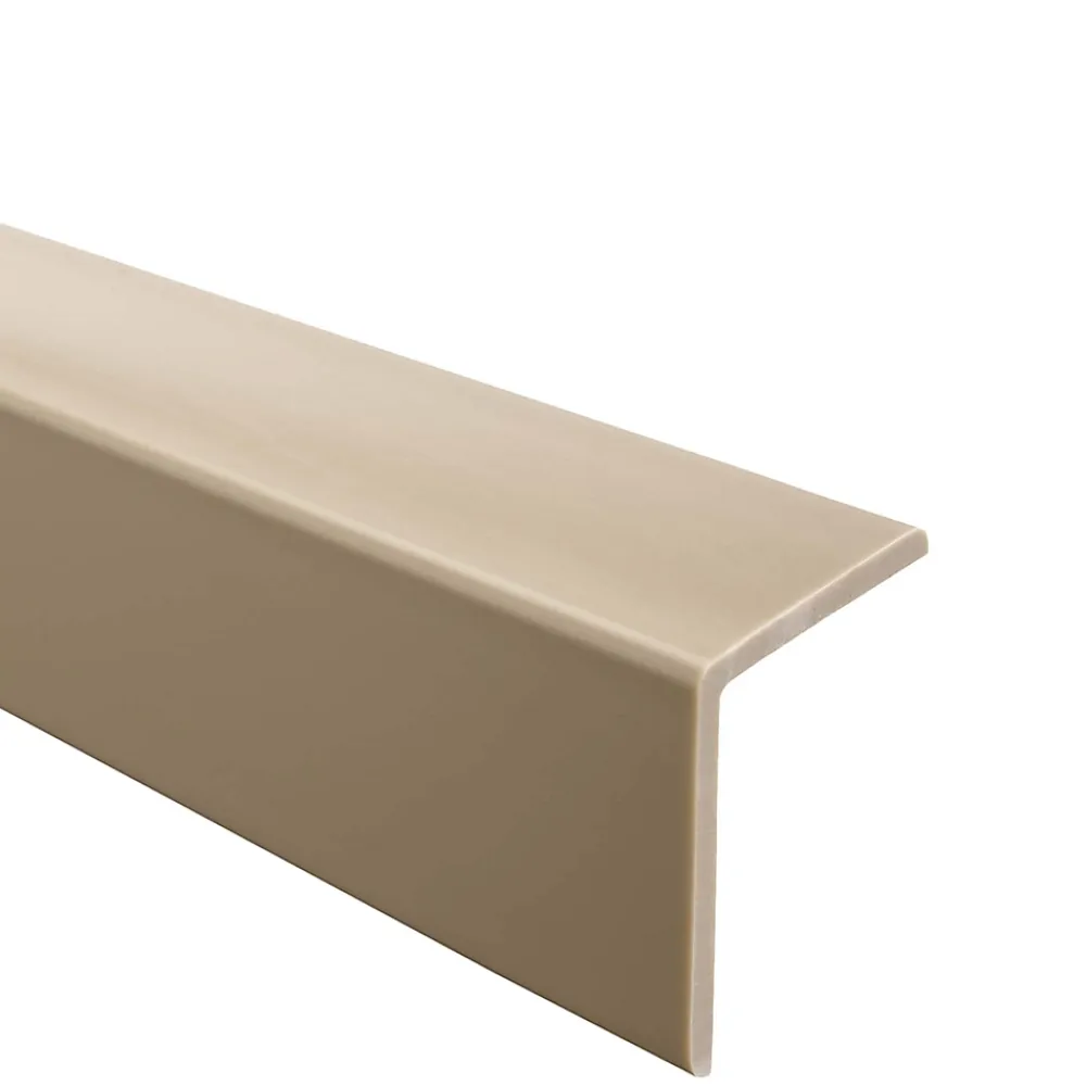 Quest Corniere PVC 27x27mm - Profil d angle souple de protection, 90 cm, beige- Plinthe Pour Sol En Vinyle Et Pvc