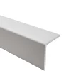 Quest Corniere PVC 40x40mm - Profil d angle souple de protection, 110 cm, gris clair- Plinthe Pour Sol En Vinyle Et Pvc