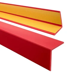 Quest Plinthe Pour Sol En Vinyle Et Pvc<Corniere PVC 50x50mm , Profile d angle autocollant, Protection murale, 70 cm, Rouge
