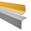 Quest Corniere PVC 40x40mm , Profile d angle autocollant, Protection murale, 200 cm, argente- Plinthe Pour Sol En Vinyle Et Pvc
