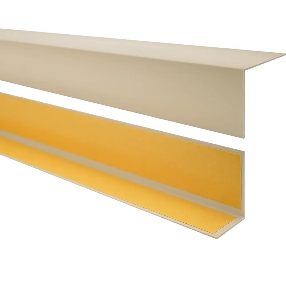 Quest Plinthe Pour Sol En Vinyle Et Pvc<Cornière PVC 50x20mm , Autocollante, Protection coins et arêtes, 100 cm, beige