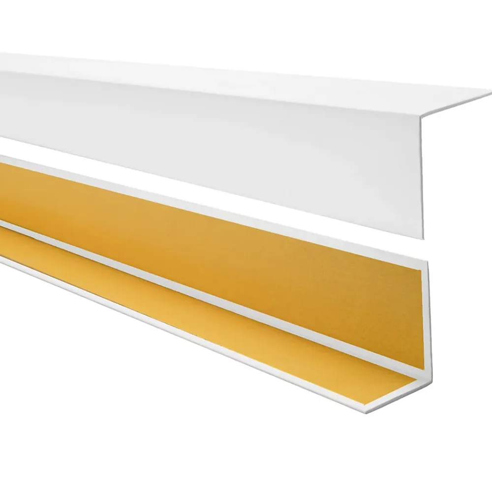 Quest Plinthe Pour Sol En Vinyle Et Pvc<Cornière PVC 25x15mm , Autocollante, Protection coins et arêtes, 100 cm, blanc