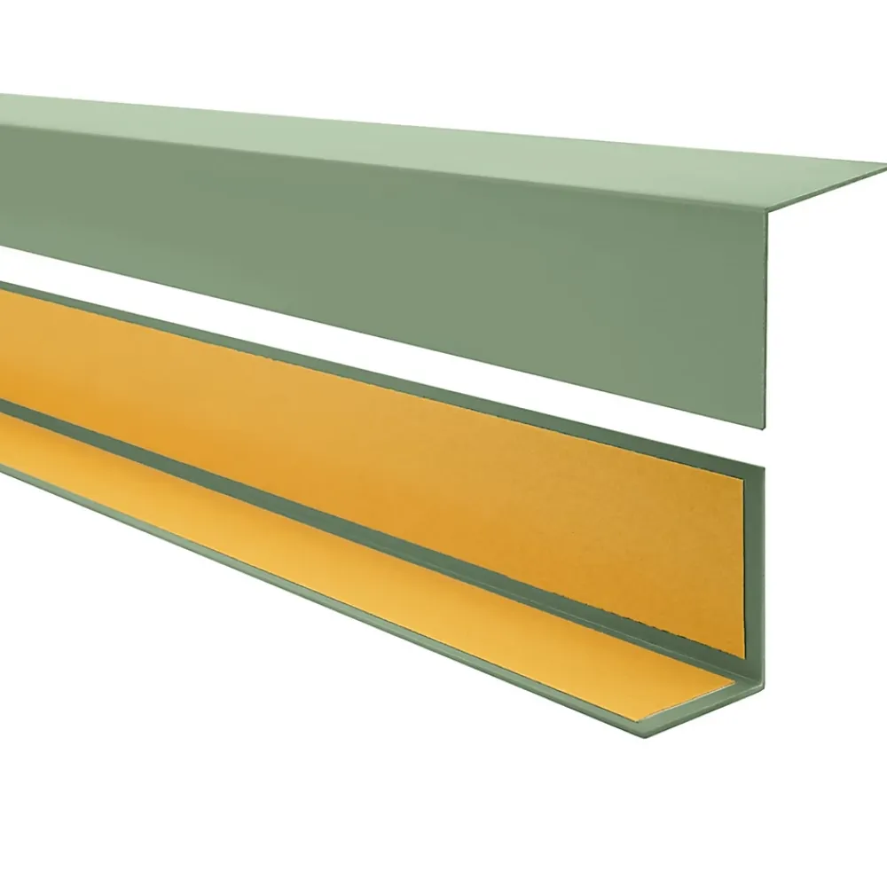 Quest Plinthe Pour Sol En Vinyle Et Pvc<Cornière PVC 15x15mm , Autocollante, Protection coins et arêtes, 100 cm, vert clair