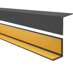 Quest Plinthe Pour Sol En Vinyle Et Pvc<Cornière PVC 50x20mm , Autocollante, Protection coins et arêtes, 100 cm, gris foncé