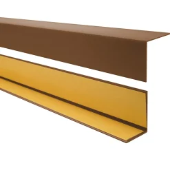 Quest Cornière PVC 30x30mm , Autocollante, Protection coins et arêtes, 200 cm, marron- Plinthe Pour Sol En Vinyle Et Pvc