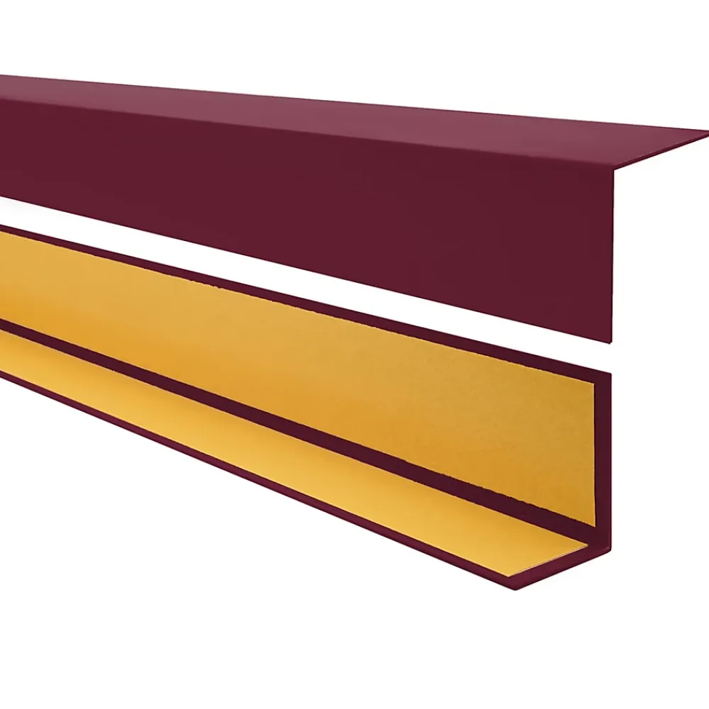 Quest Plinthe Pour Sol En Vinyle Et Pvc<Cornière PVC 15x15mm , Autocollante, Protection coins et arêtes, 150 cm, bordeaux