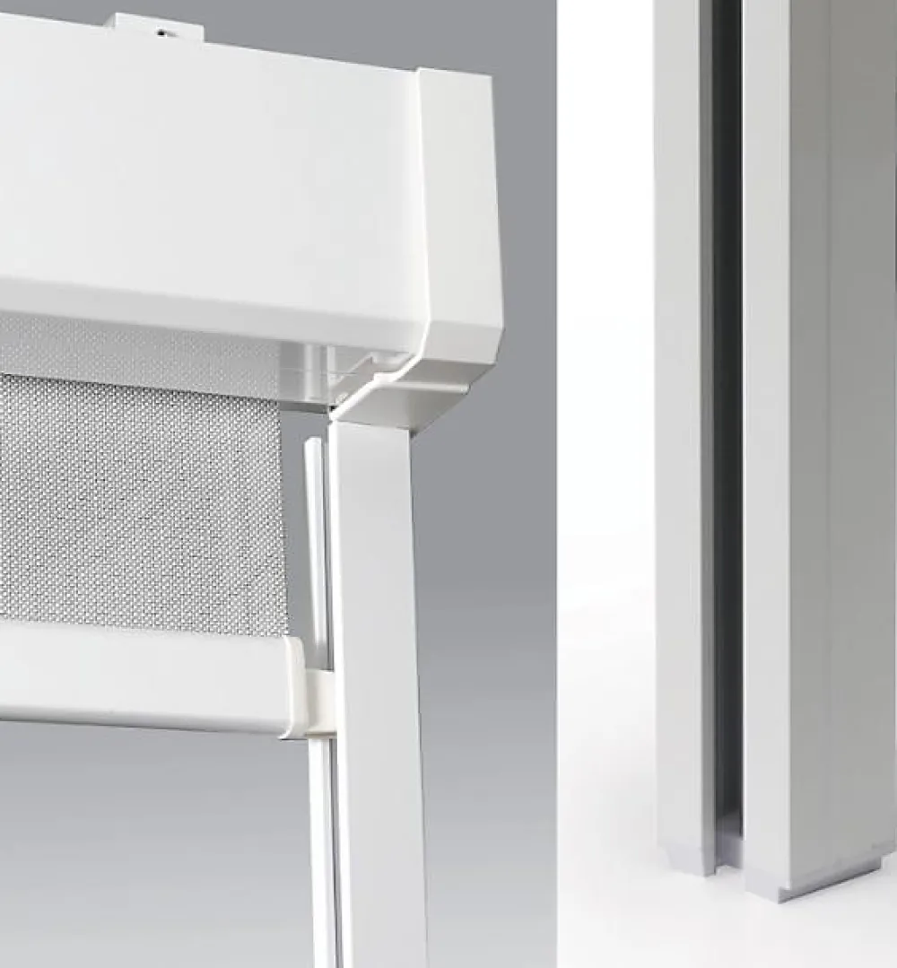 Protecta Coulisse pour store extérieur blanc 195 cm- Volet Roulant