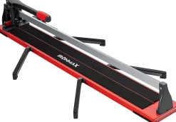 Giantex Outils Du Carreleur<Coupe carrelage Manuel 1200mm, avec Lame en Carbure de Tungstène, avec Guide Coulissant et Échelle Amovible, 143 x 23 x 23 cm