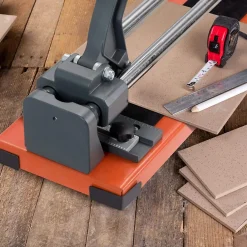 Giantex Outils Du Carreleur<Coupe-Carreaux Manuel avec Cadran en Alliage Amovible et Pieds de Support,Longueur 600 MM,Epaisseur Maximale 12 MM,Angle de Coupe