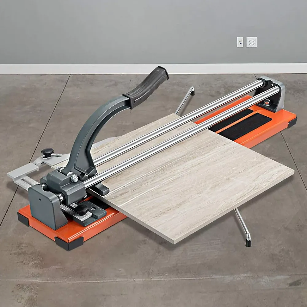 Giantex Outils Du Carreleur<Coupe-Carreaux Manuel avec Cadran en Alliage Amovible et Pieds de Support,Longueur 600 MM,Epaisseur Maximale 12 MM,Angle de Coupe