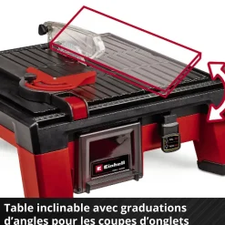 Einhell Coupe-carrelage sans fil TE-TC 18/115 Li-Solo 18V (sans batterie)- Outils Du Carreleur