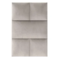 Decoon Coussin mural velours beige - 30 x 30- Panneau Mural Décoratif