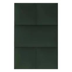 Decoon Coussin mural velours vert sapin - 60 x 30- Panneau Mural Décoratif