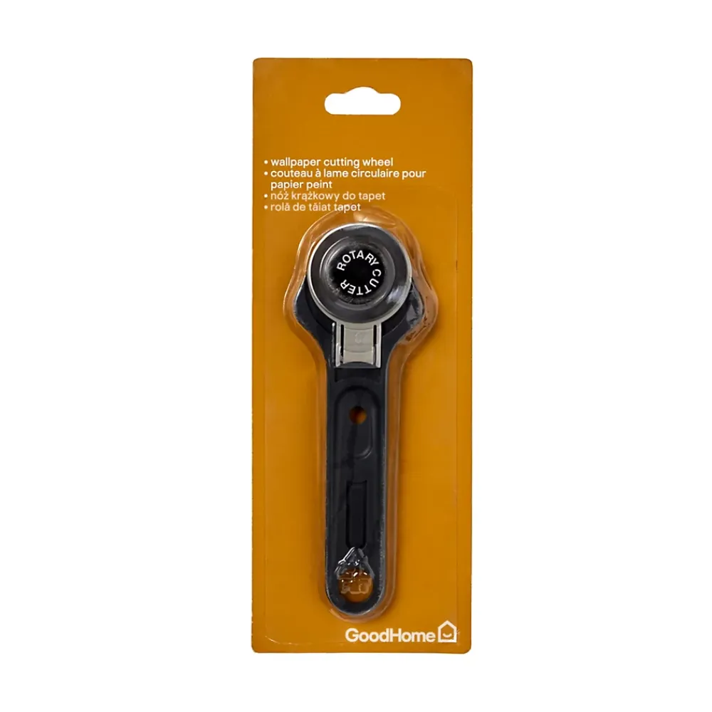 GoodHome Couteau à lame circulaire pour papier peint 18cm- Outils Du Tapissier