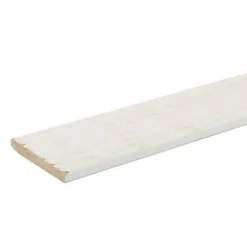 Couvre joint brut de sciage blanc 250 x 37,5 cm- Lambris Mural