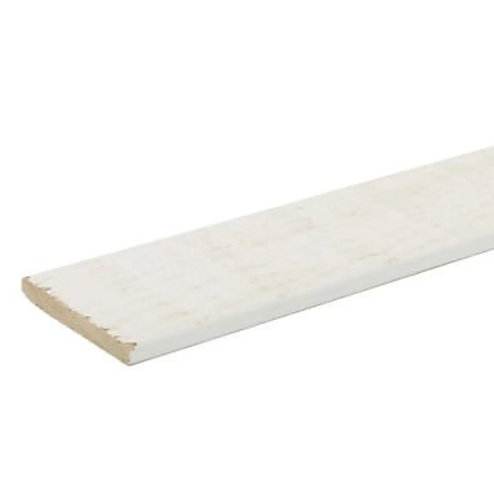 Couvre joint brut de sciage blanc 250 x 37,5 cm- Lambris Mural