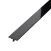 Ilcom Profilé Carrelage<Couvre-joint profilé décoratif Ts en inox rectifié Noir poli - 15mm x 2440mm x 0,65 ep.