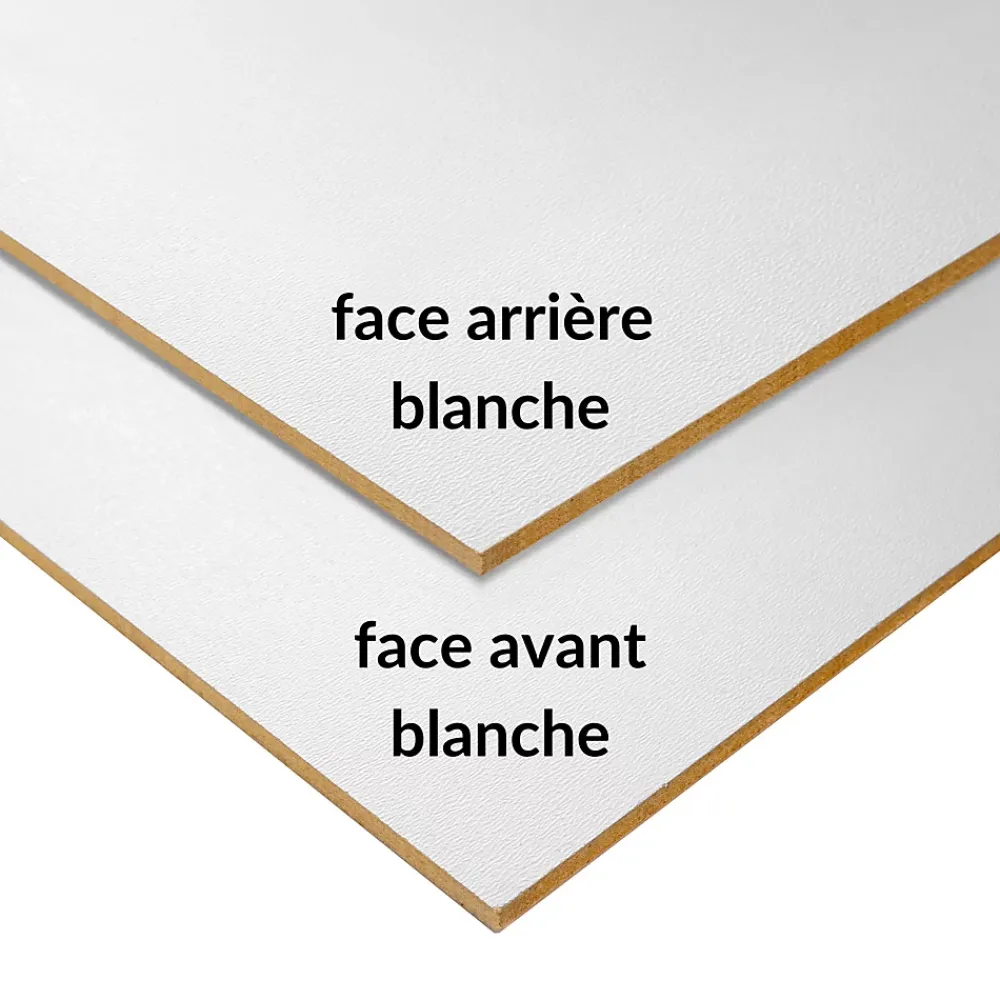 Creative Deco Panneau Bois, Osb, Mdf<10 x A3 Panneau MDF Blanc Double Face 420 x 300 x 3 mm - Feuille Planche Bois Brut - Découpe Laser, Pyrogravure