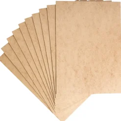 Creative Deco Panneau Bois, Osb, Mdf<10 x A3 Panneau MDF 420 x 300 x 2 mm - Feuille Planche Bois Brut - Découpe Laser, Gravure, Maquette, Pyrogravure