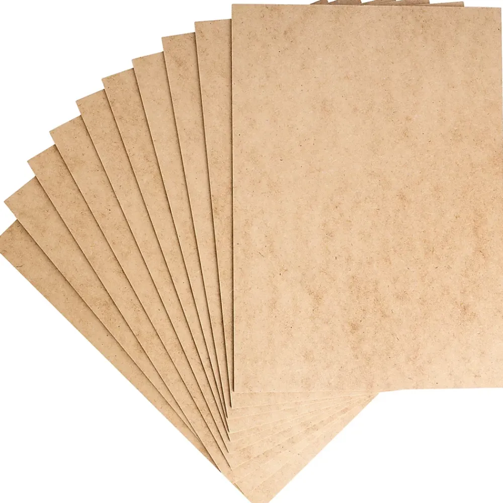 Creative Deco Panneau Bois, Osb, Mdf<10 x A3 Panneau MDF 420 x 300 x 2 mm - Feuille Planche Bois Brut - Découpe Laser, Gravure, Maquette, Pyrogravure