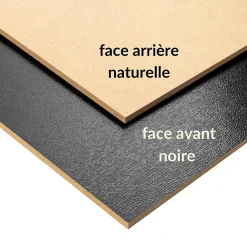 Creative Deco 10 x A4 Panneau MDF Noir 300 x 210 x 3 mm - Planche Bois Brut - Idéal Bricolage, Découpe Laser, Gravure, Pyrogravure- Panneau Bois, Osb, Mdf