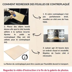 Creative Deco 10 x Contreplaqué 600 x 400 x 3mm (+/-0,5mm) - Bois Brut Bouleau - Panneau Découpe Laser - Pyrogravure Gravure- Panneau Bois, Osb, Mdf