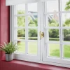 GoodHome Crémone de fenêtre Armel aluminium doré brillant L.11cm- Poignée De Fenêtre