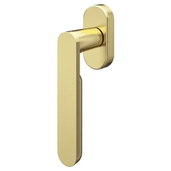 GoodHome Poignée De Fenêtre<Crémone de fenêtre Minzh aluminium doré satin L.12cm